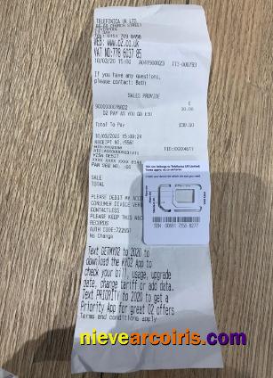 United Kingdom Telefonica ltd payment receipt